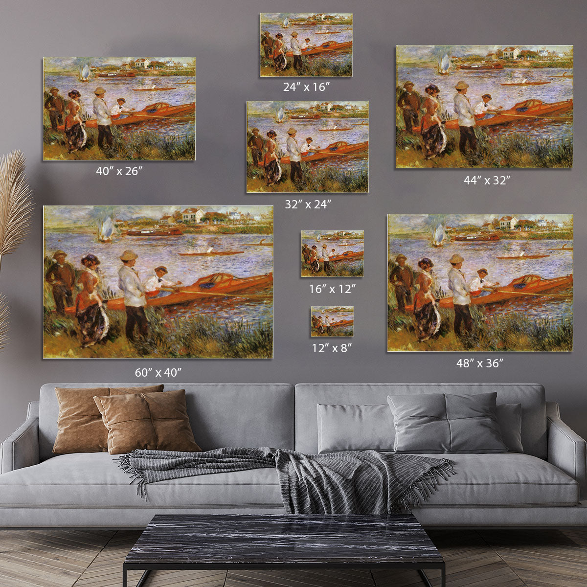 Rameurs A Chatou 1879 by Manet Canvas Print or Poster - Canvas Art Rocks - 7