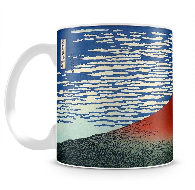 Red southern wind on Fiji on a clear morning by Hokusai Mug - Canvas Art Rocks - 2
