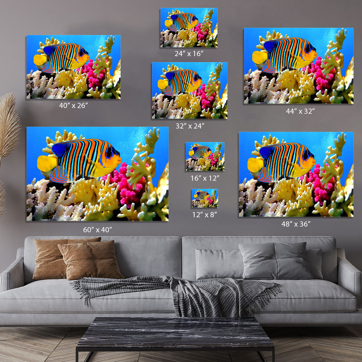 Regal angelfish Canvas Print or Poster - Canvas Art Rocks - 7