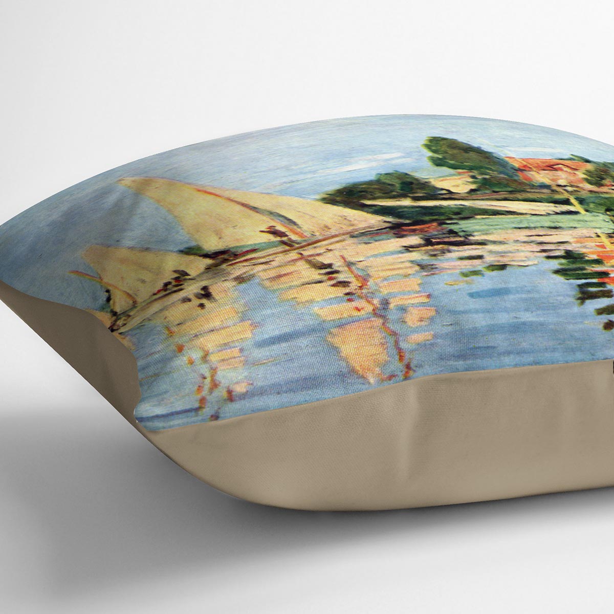 Regatta at Argenteuil by Monet Cushion