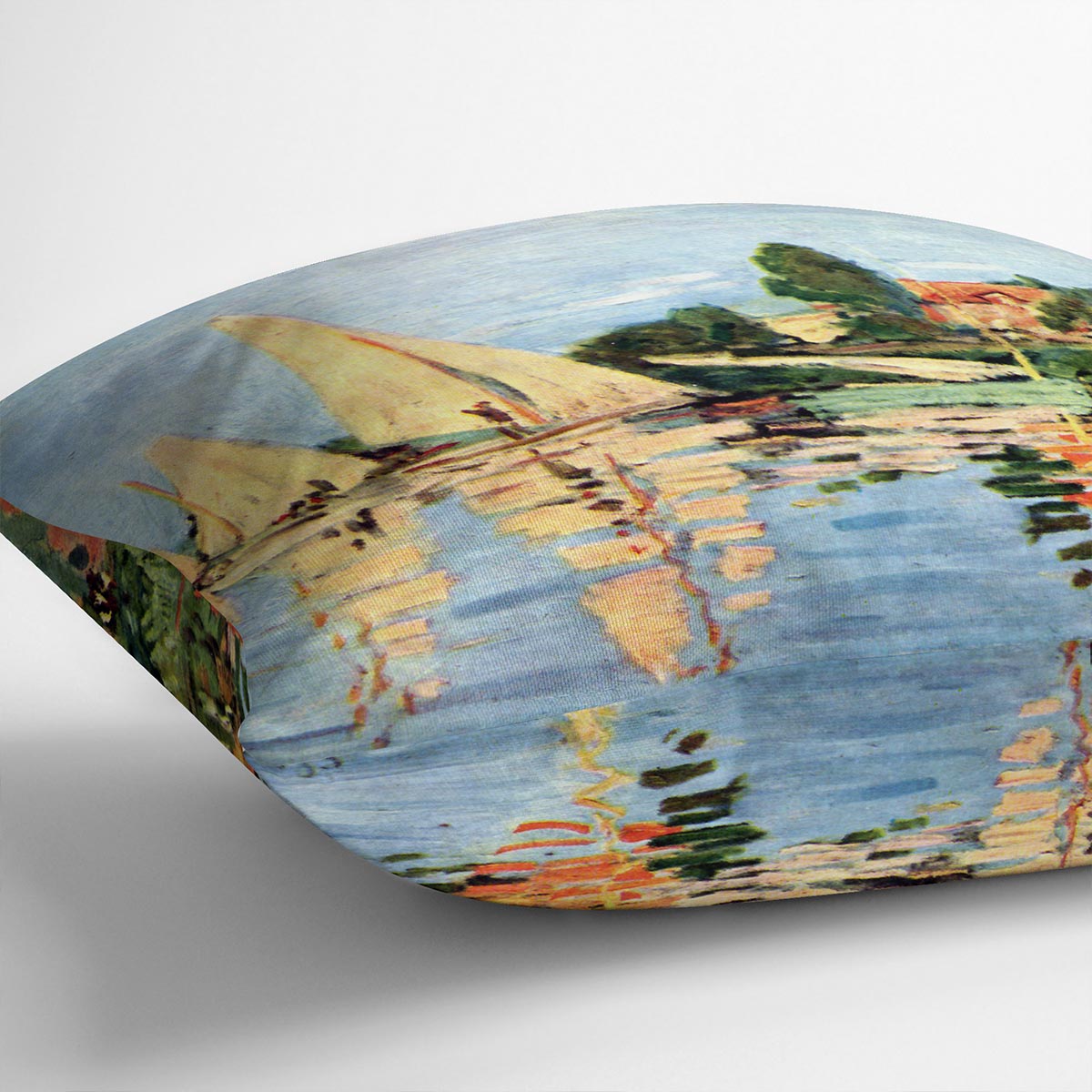 Regatta at Argenteuil by Monet Cushion