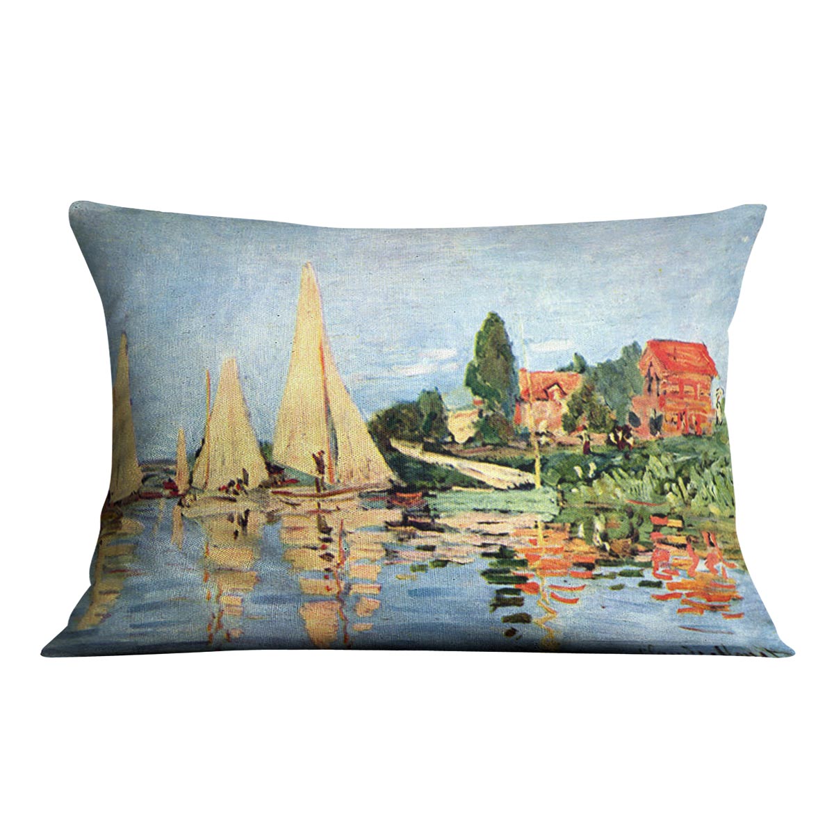 Regatta at Argenteuil by Monet Cushion