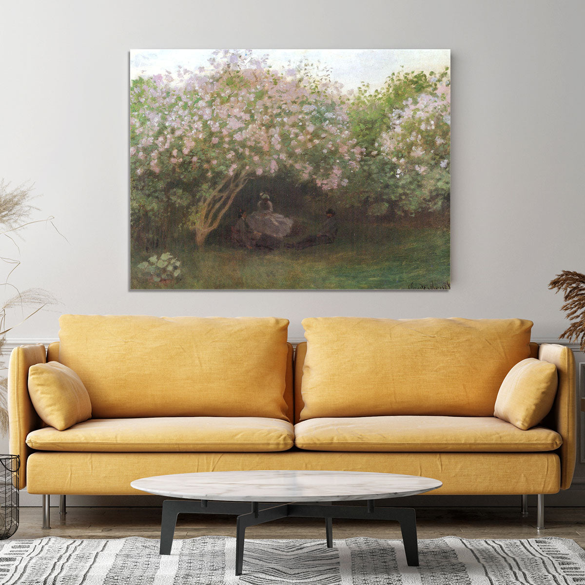 Repos sous les lilas 1872 by Monet Canvas Print or Poster - Canvas Art Rocks - 4