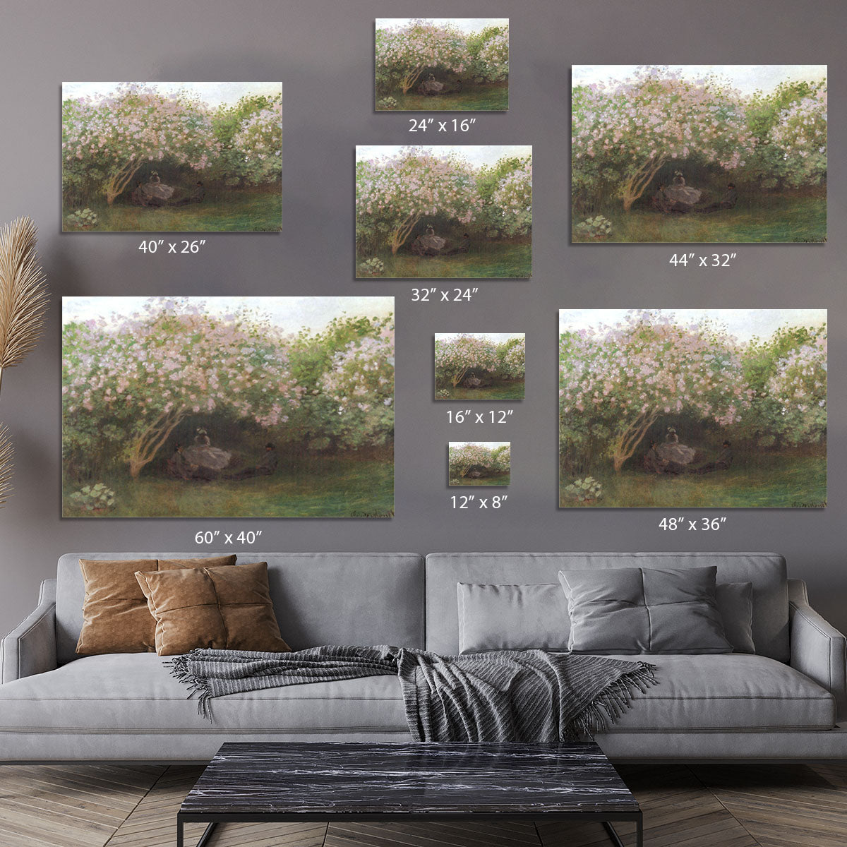 Repos sous les lilas 1872 by Monet Canvas Print or Poster - Canvas Art Rocks - 7