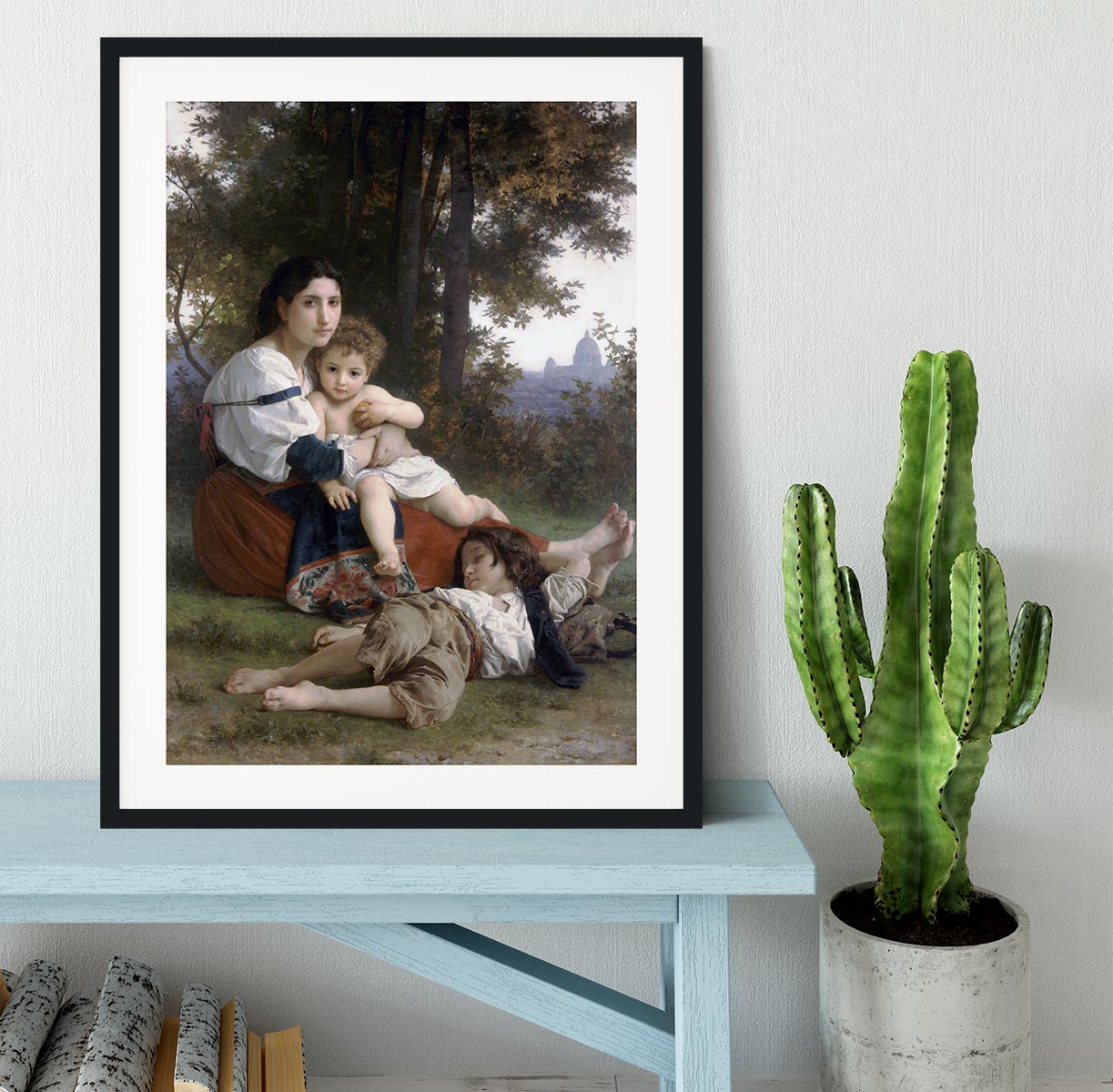 Rest By Bouguereau Framed Print - Canvas Art Rocks - 1
