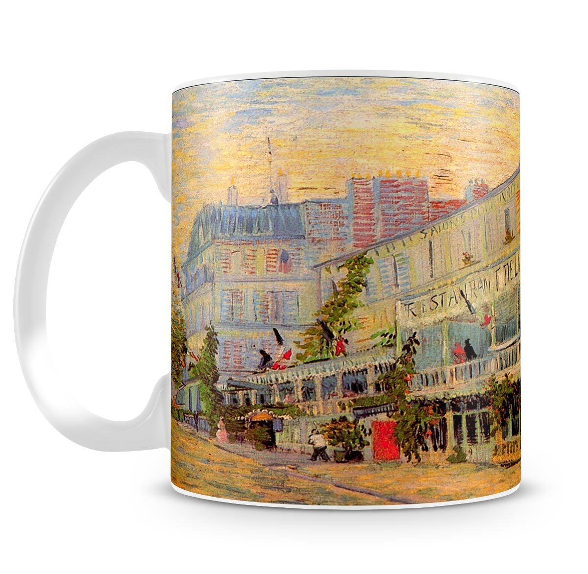 Restaurant de la Sirene at Asnieres by Van Gogh Mug - Canvas Art Rocks - 4