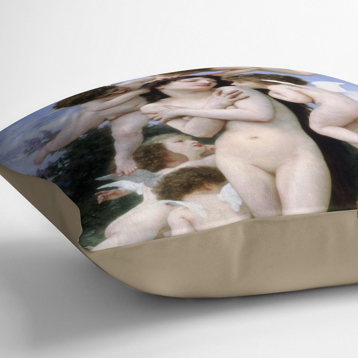 Return of Spring By Bouguereau Cushion