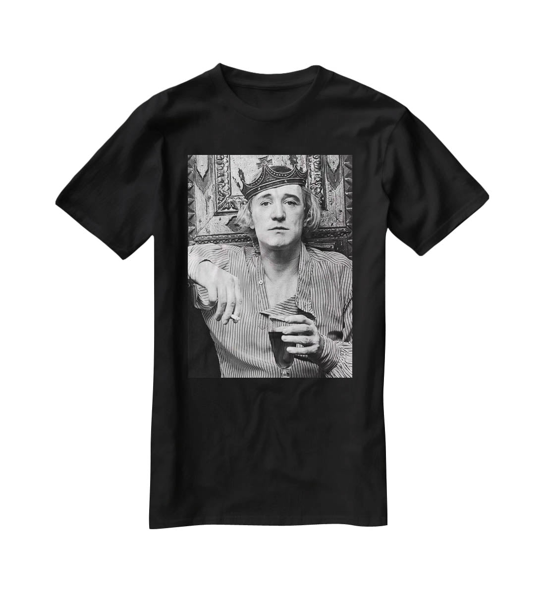 Richard Harris wearing a crown T-Shirt - Canvas Art Rocks - 1