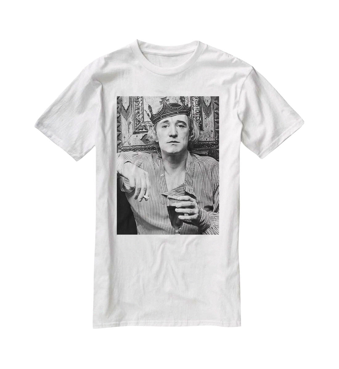 Richard Harris wearing a crown T-Shirt - Canvas Art Rocks - 5