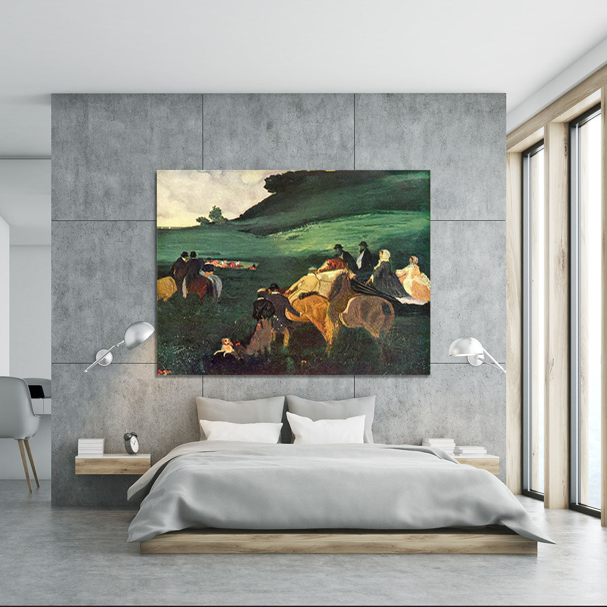 Riders in the landscape by Degas Canvas Print or Poster - Canvas Art Rocks - 5