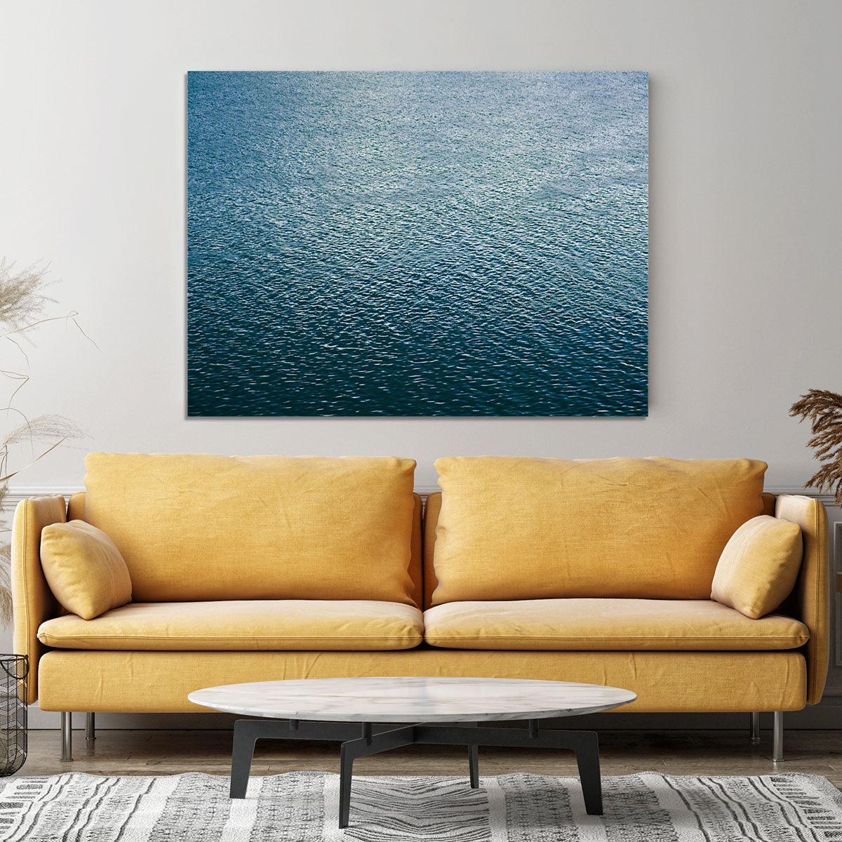 Ripple on blue water Canvas Print or Poster - Canvas Art Rocks - 4