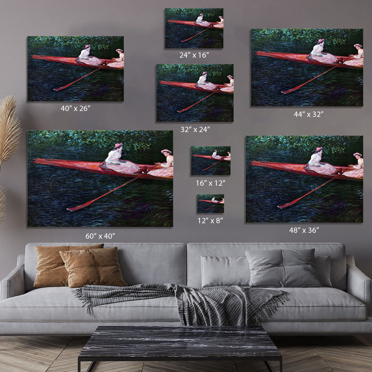 River Epte by Monet Canvas Print or Poster - Canvas Art Rocks - 7