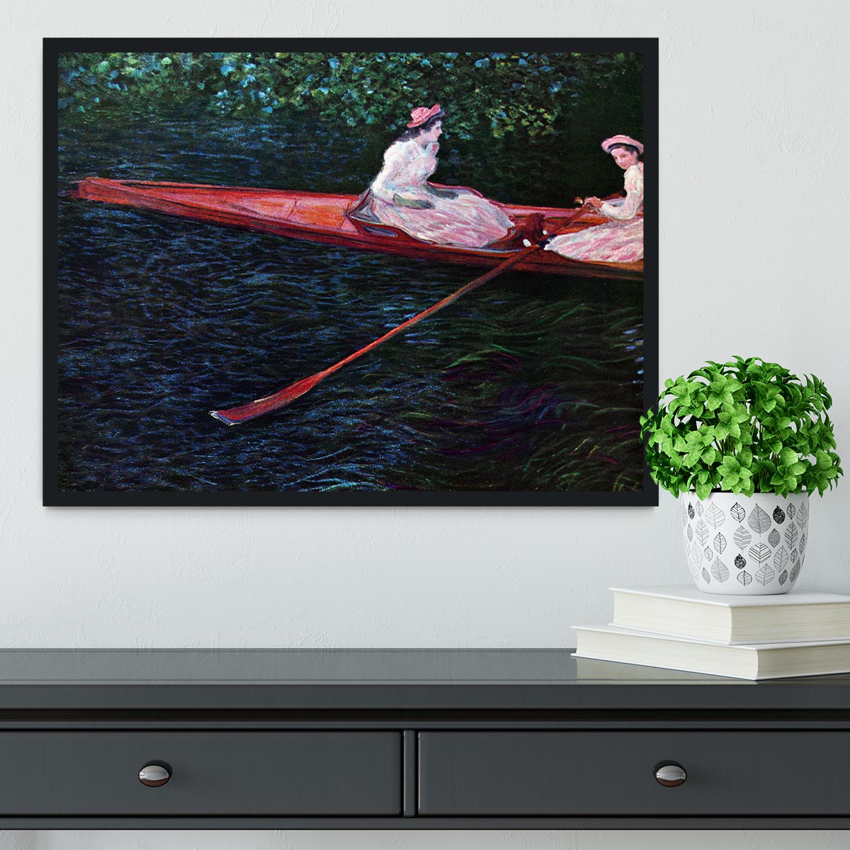 River Epte by Monet Framed Print - Canvas Art Rocks - 2