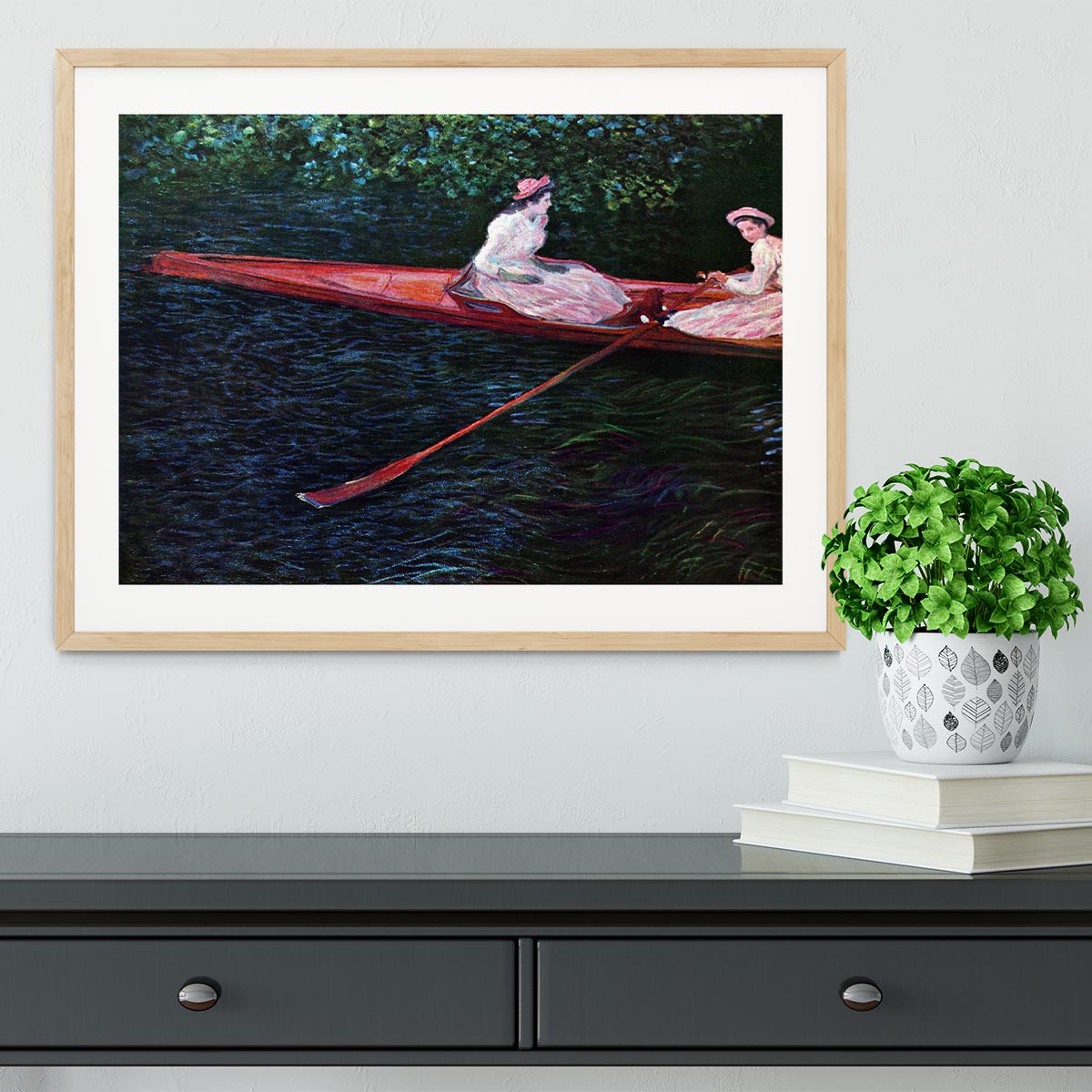 River Epte by Monet Framed Print - Canvas Art Rocks - 3