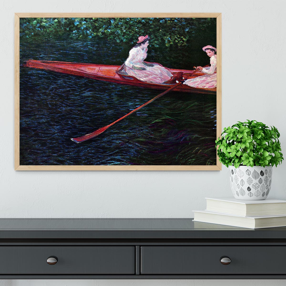 River Epte by Monet Framed Print - Canvas Art Rocks - 4