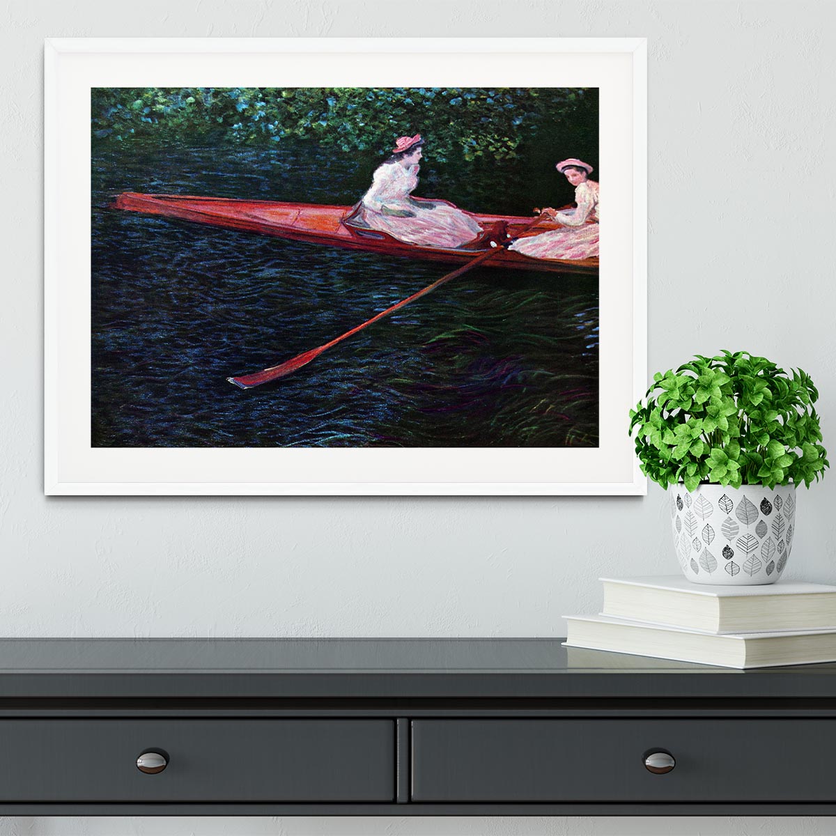 River Epte by Monet Framed Print - Canvas Art Rocks - 5