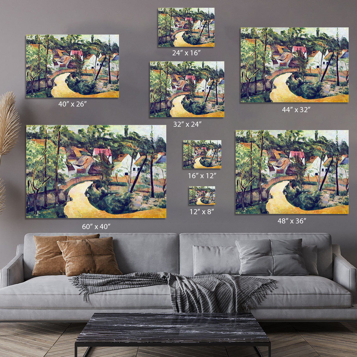 Road bend by Cezanne Canvas Print or Poster - Canvas Art Rocks - 7