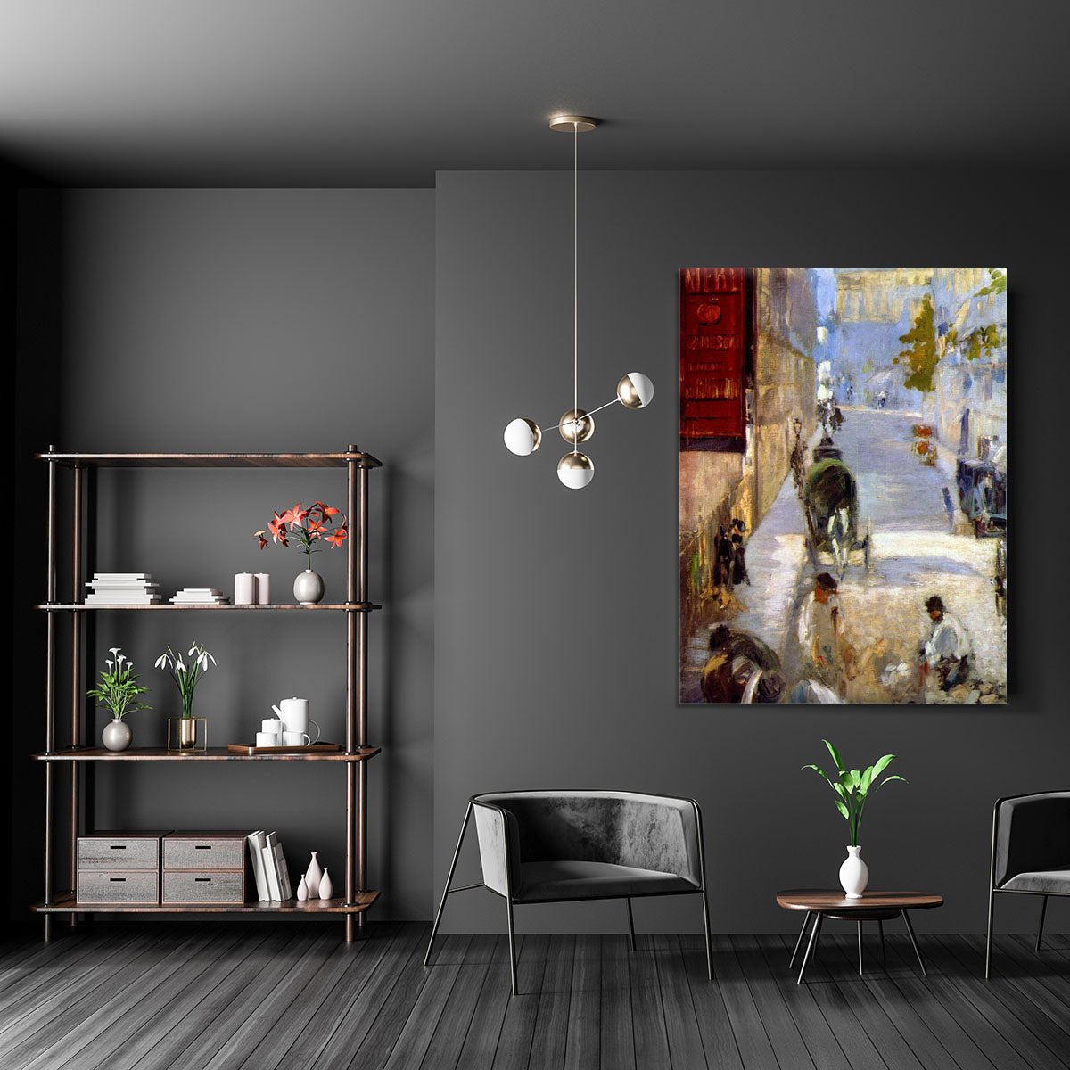 Road workers rue de Berne detail by Manet Canvas Print or Poster - Canvas Art Rocks - 5