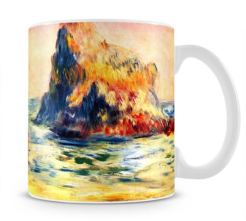 Rock cliffs in Guernsey by Renoir Mug - Canvas Art Rocks - 1