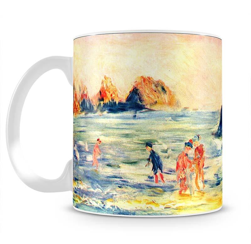 Rock cliffs in Guernsey by Renoir Mug - Canvas Art Rocks - 2