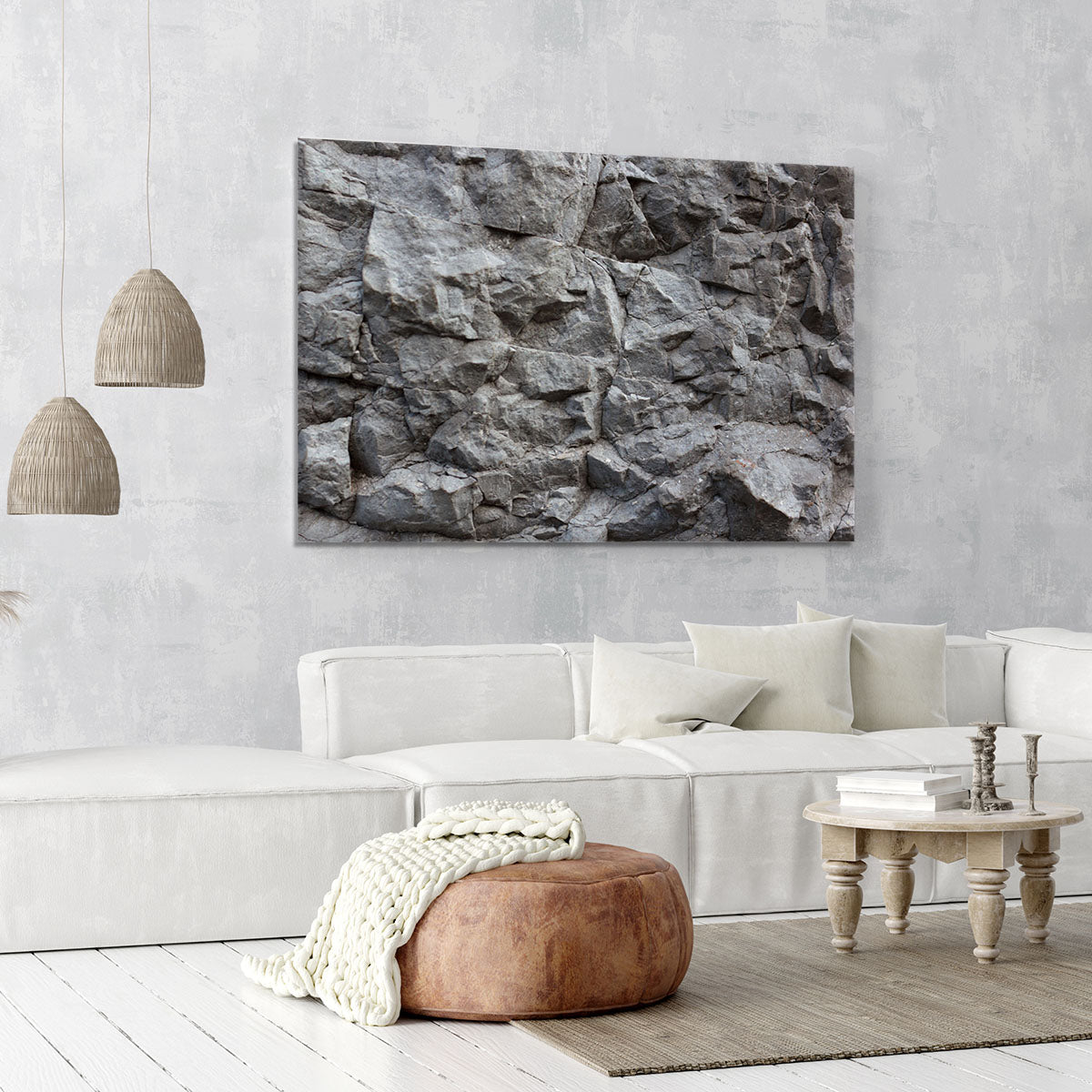 Rock texture background Canvas Print or Poster - Canvas Art Rocks - 6