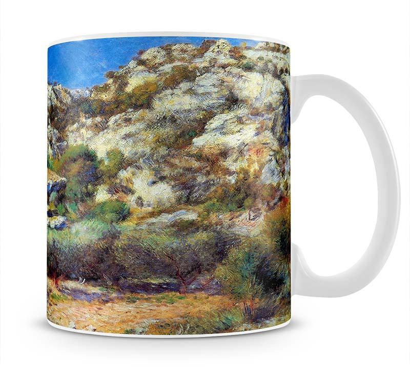 Rocks at LEstage by Renoir Mug - Canvas Art Rocks - 1