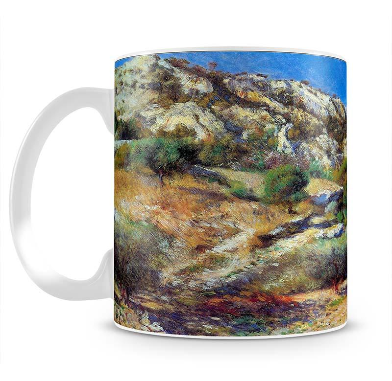 Rocks at LEstage by Renoir Mug - Canvas Art Rocks - 2