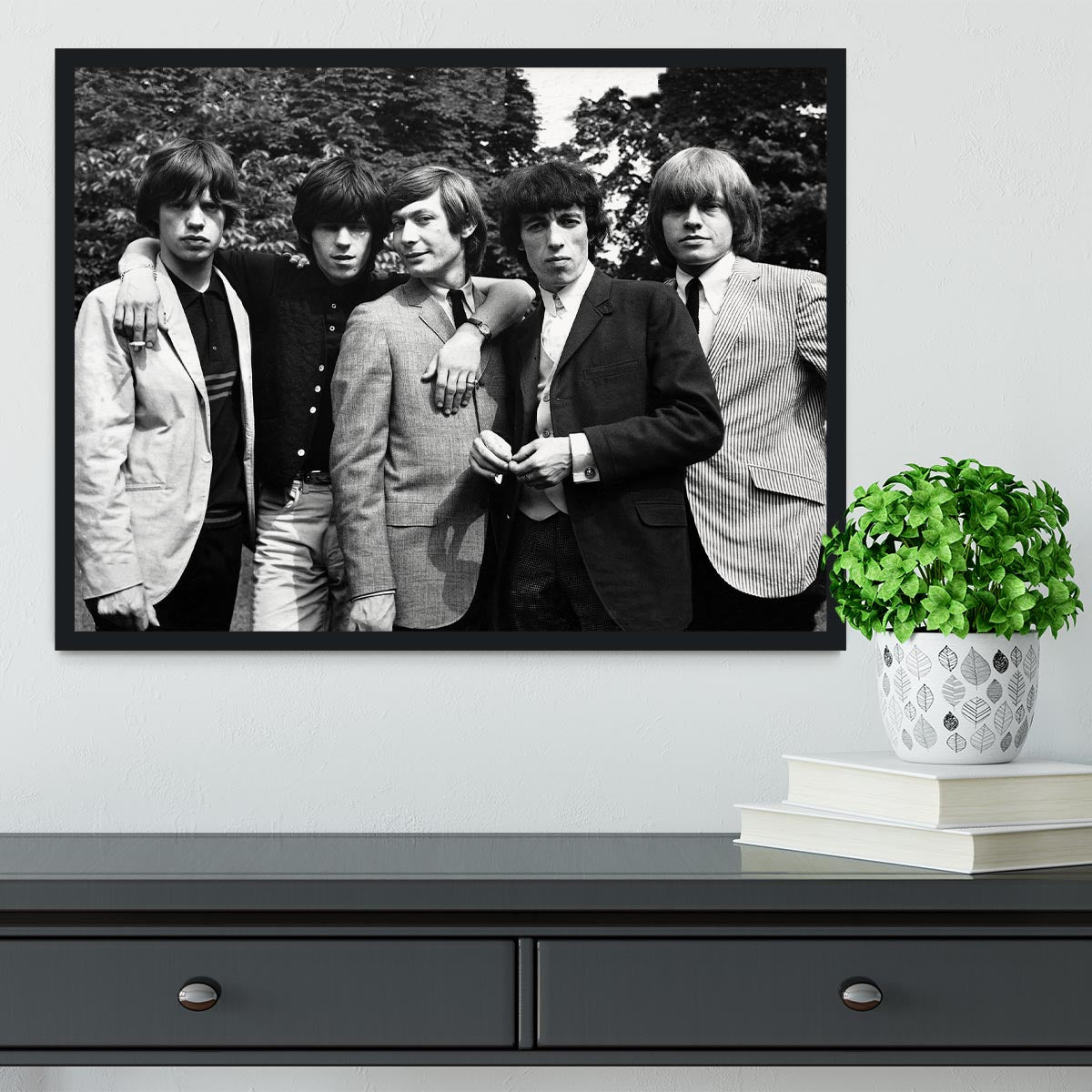 Rolling Stones 1964 Framed Print - Canvas Art Rocks - 2