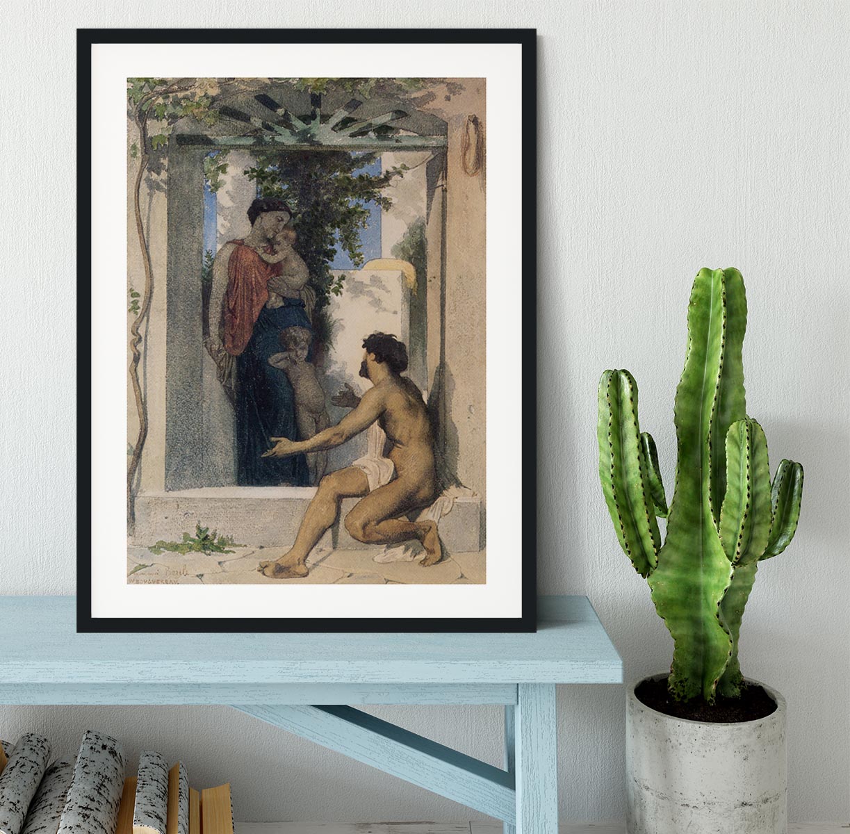 Roman Charity Unknown By Bouguereau Framed Print - Canvas Art Rocks - 1