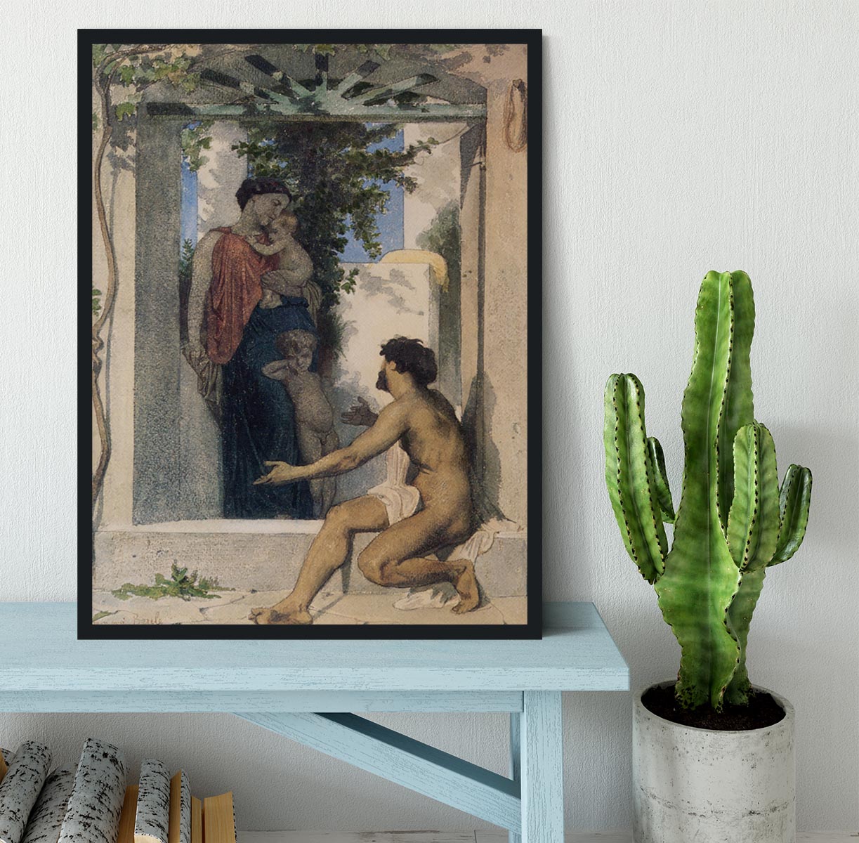 Roman Charity Unknown By Bouguereau Framed Print - Canvas Art Rocks - 2