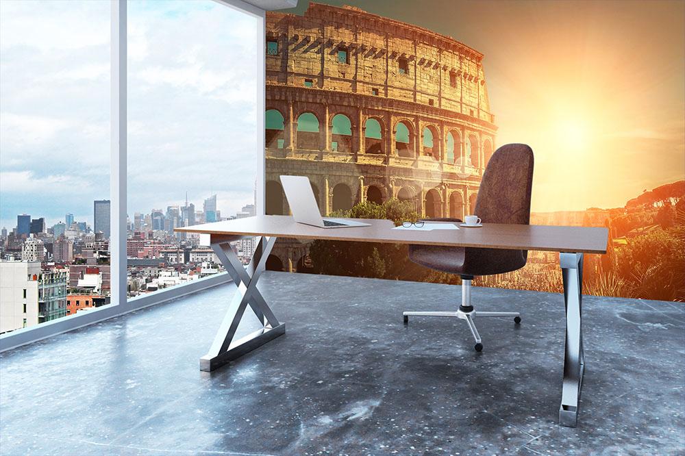 Roman Coliseum Wall Mural Wallpaper - Canvas Art Rocks - 3