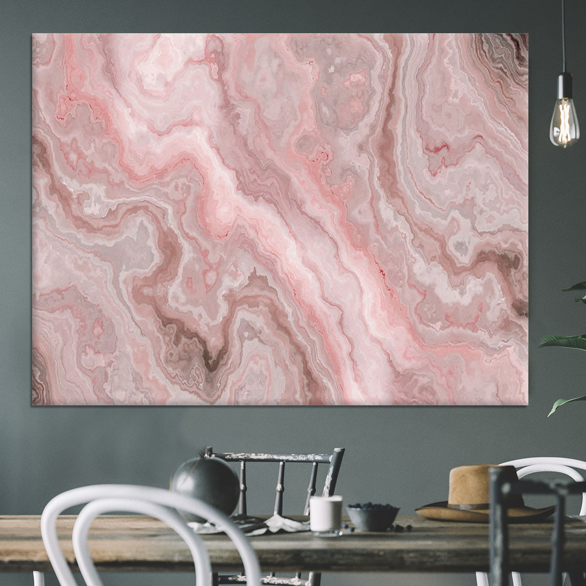 Rose Marble Canvas Print or Poster - Canvas Art Rocks - 3