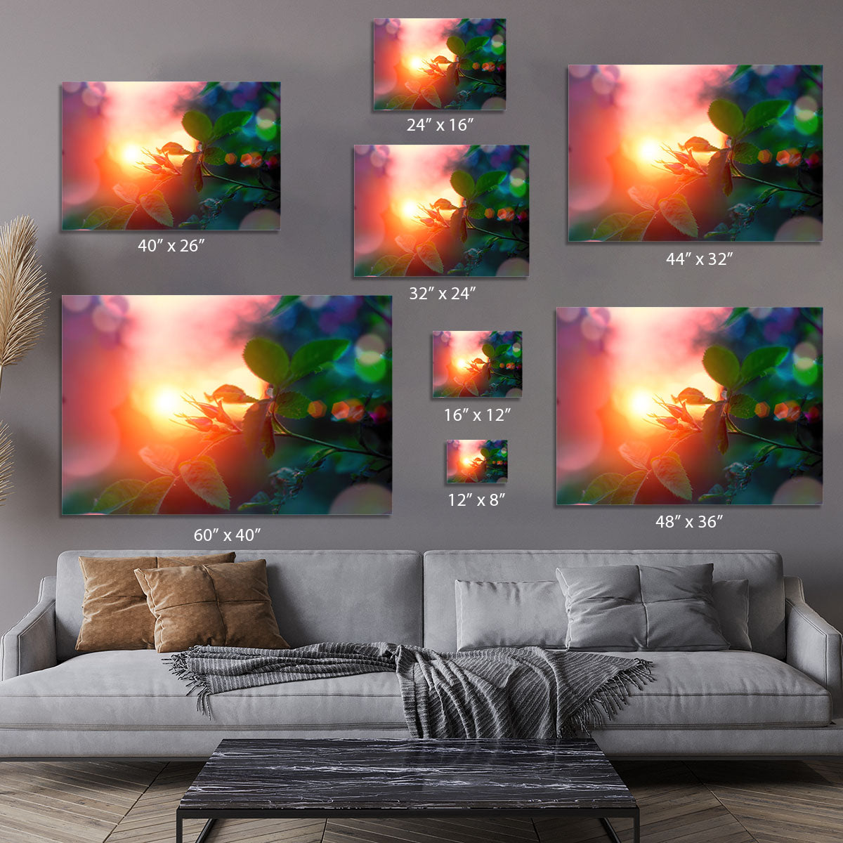 Rosebuds at sunset Canvas Print or Poster - Canvas Art Rocks - 7