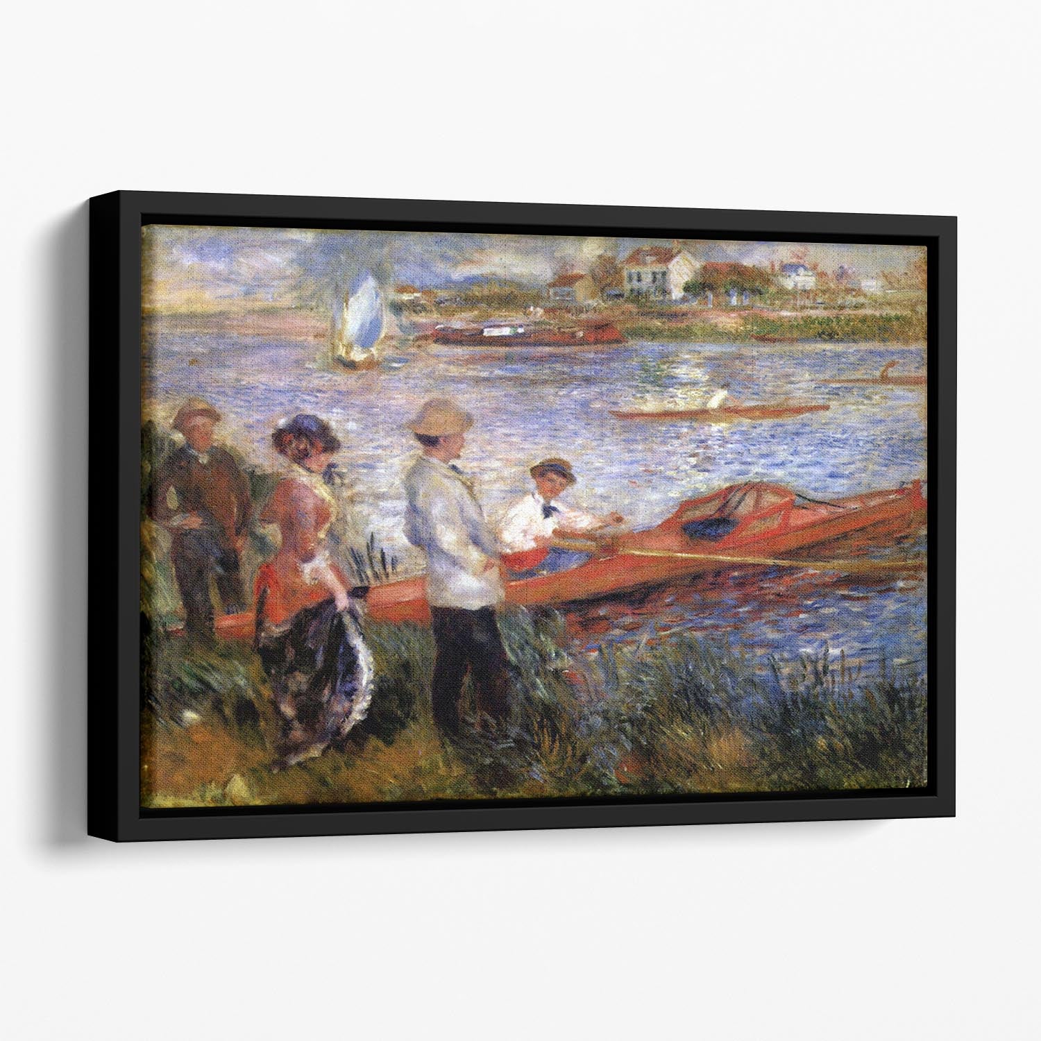 Rowers from Chatou by Renoir Floating Framed Canvas