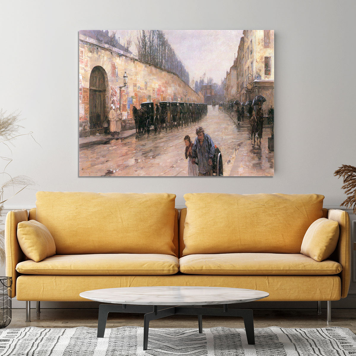 Rue Bonaparte by Hassam Canvas Print or Poster - Canvas Art Rocks - 4