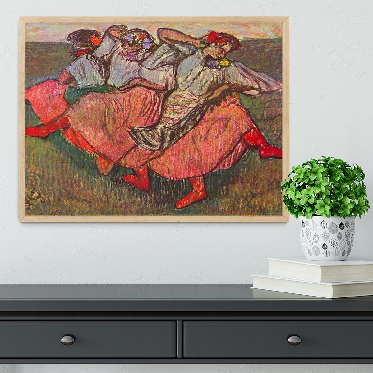 Russian Dancers by Degas Framed Print - Canvas Art Rocks - 4