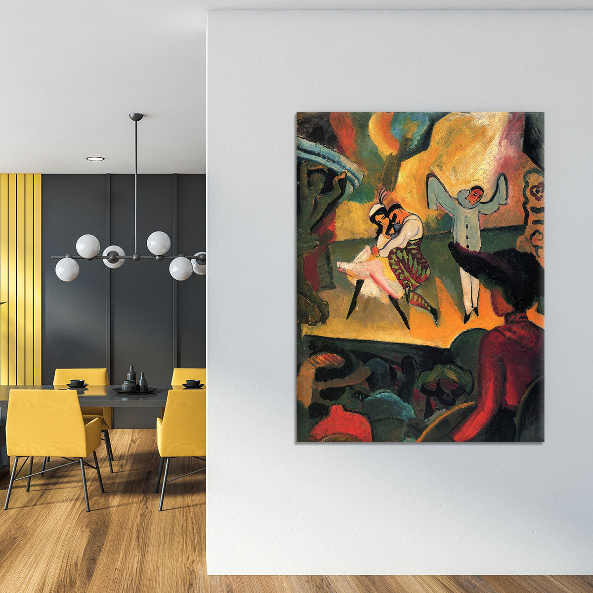 Russian ballet by Macke Canvas Print or Poster - Canvas Art Rocks - 4