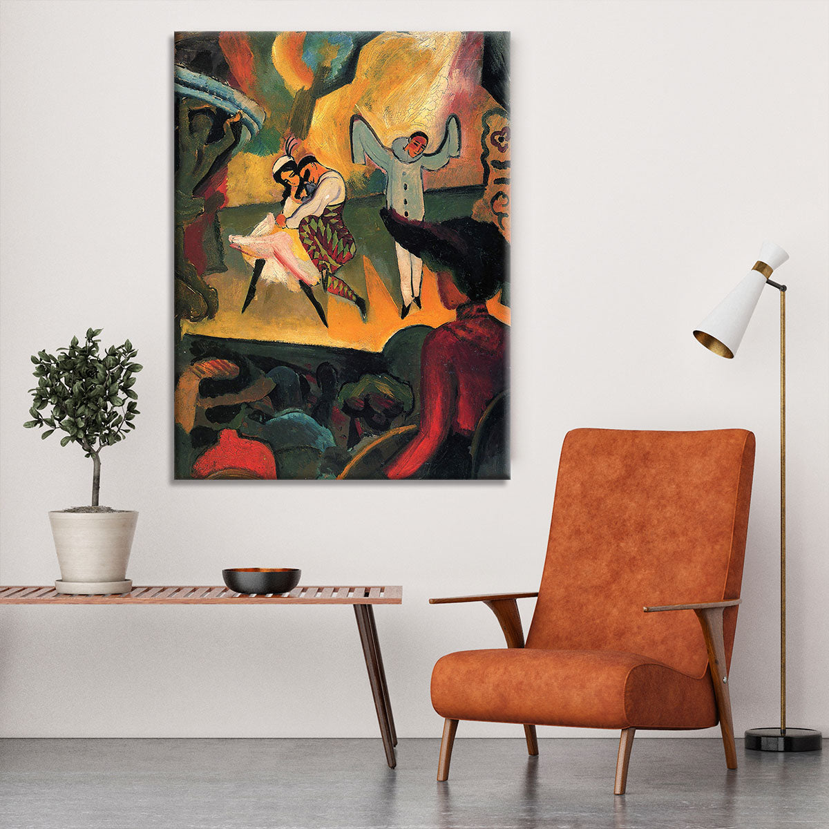 Russian ballet by Macke Canvas Print or Poster - Canvas Art Rocks - 6