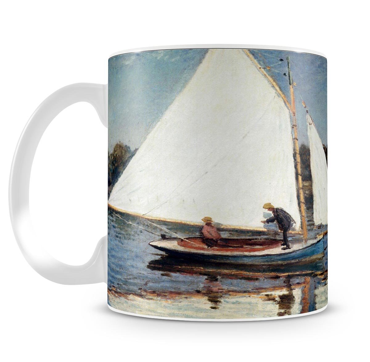 Sailing At Argenteuil 2 by Monet Mug - Canvas Art Rocks - 4