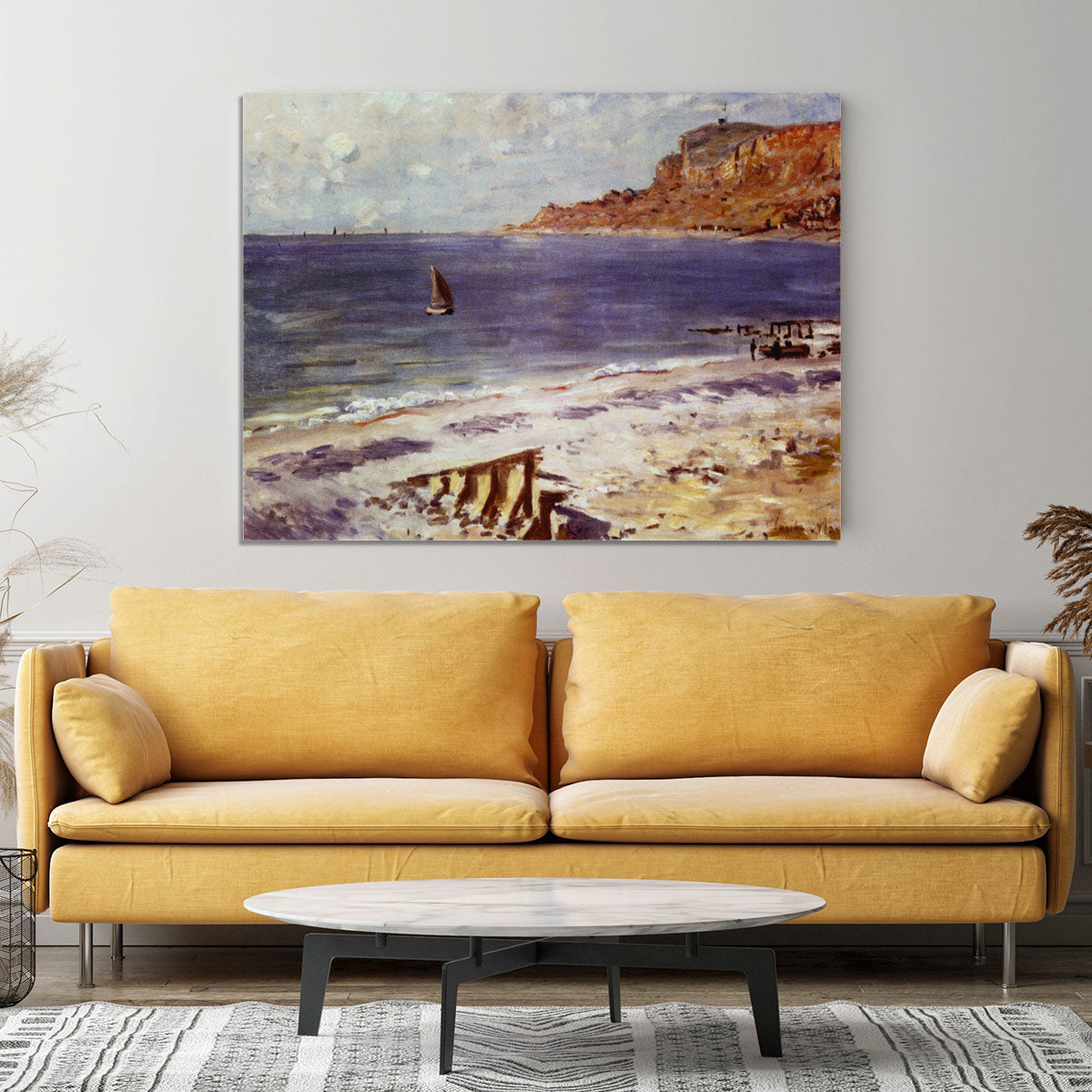 Sailing At Sainte Adresse by Monet Canvas Print or Poster - Canvas Art Rocks - 4