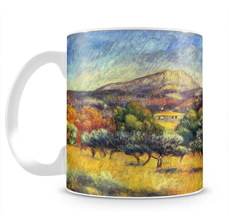 Sainte Vicoria Mountain by Renoir Mug - Canvas Art Rocks - 2
