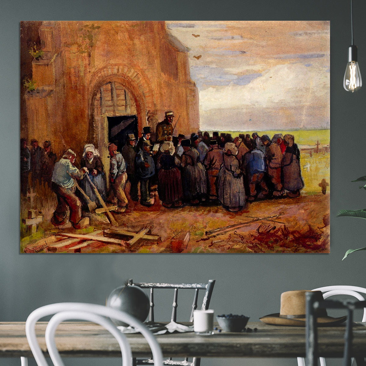 Sale of Building Scrap by Van Gogh Canvas Print or Poster - Canvas Art Rocks - 3