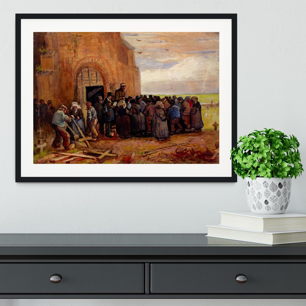 Sale of Building Scrap by Van Gogh Framed Print - Canvas Art Rocks - 1