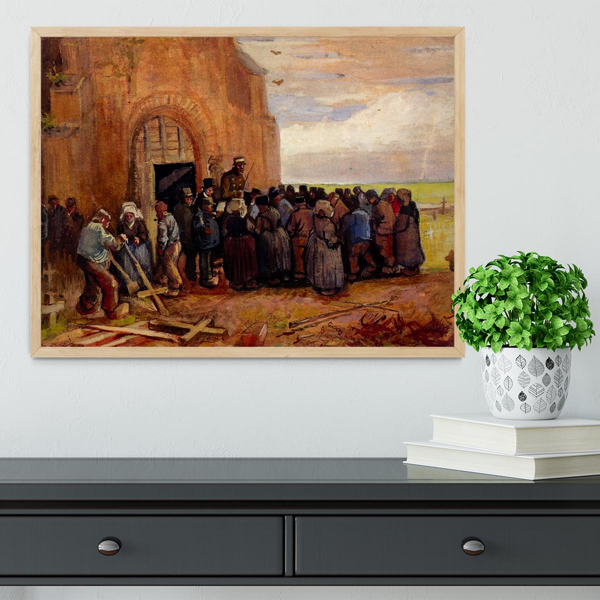 Sale of Building Scrap by Van Gogh Framed Print - Canvas Art Rocks - 4