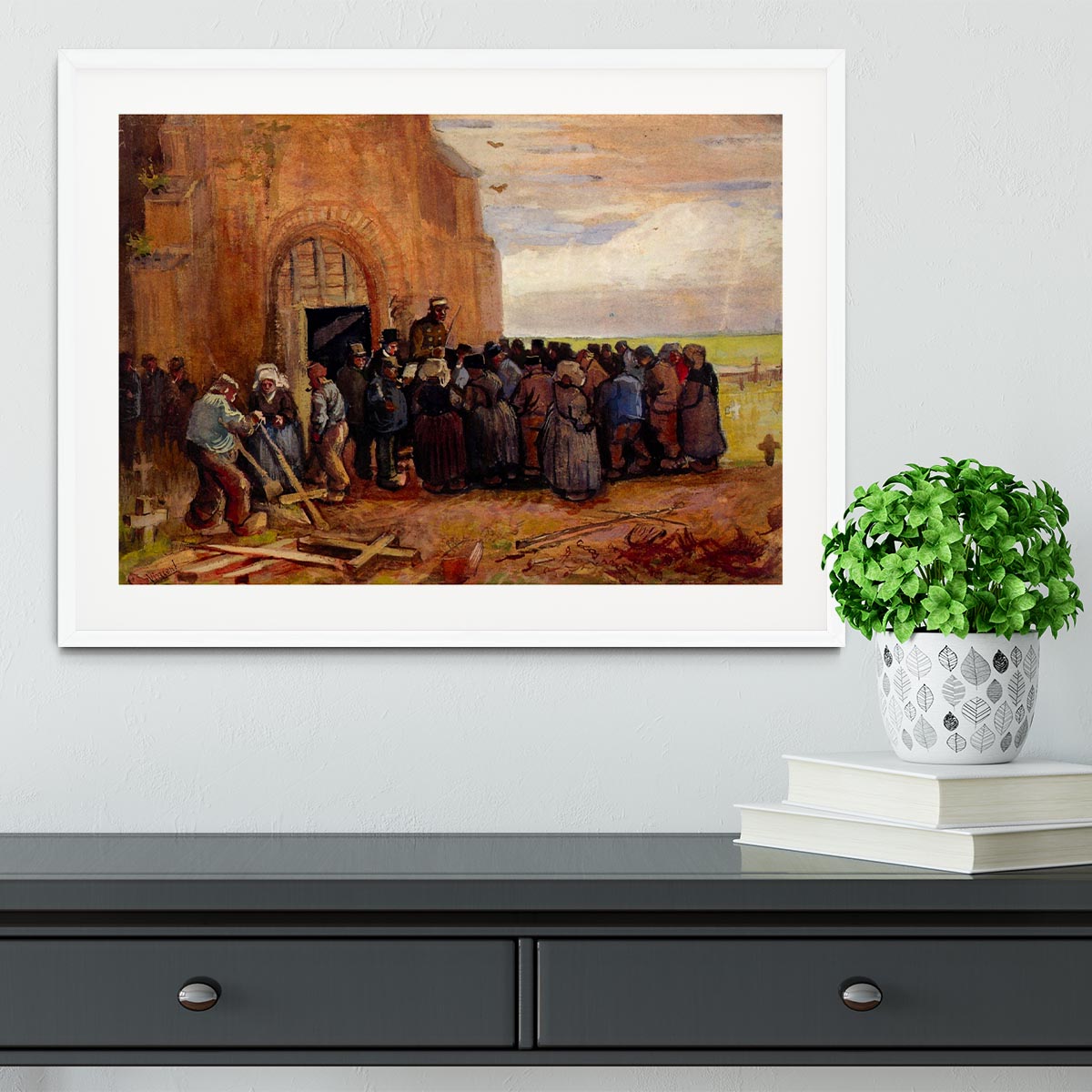 Sale of Building Scrap by Van Gogh Framed Print - Canvas Art Rocks - 5