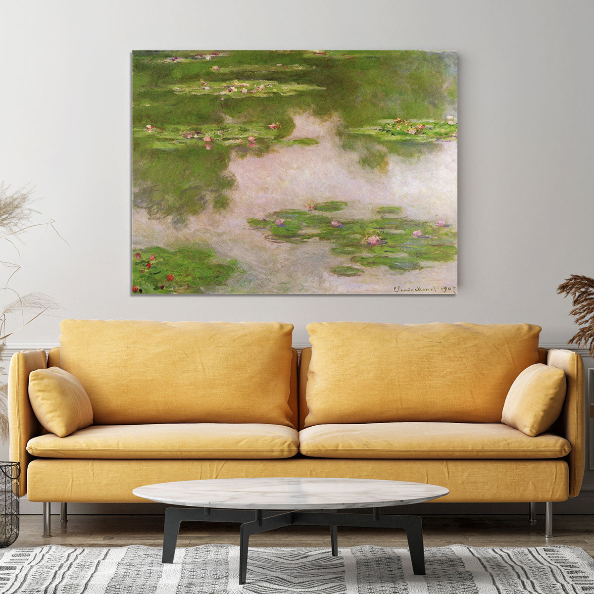 Sea roses 2 by Monet Canvas Print or Poster - Canvas Art Rocks - 4