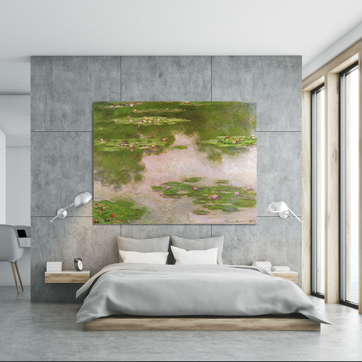 Sea roses 2 by Monet Canvas Print or Poster - Canvas Art Rocks - 5