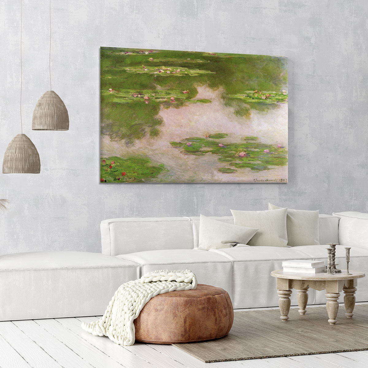 Sea roses 2 by Monet Canvas Print or Poster - Canvas Art Rocks - 6