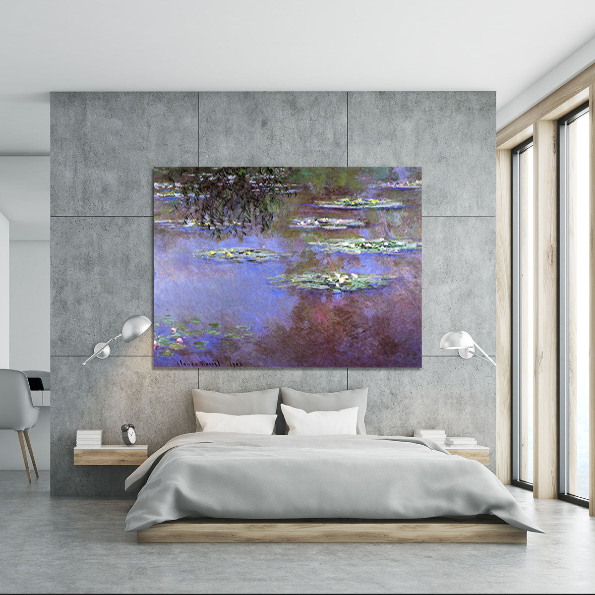 Sea roses 4 by Monet Canvas Print or Poster - Canvas Art Rocks - 5