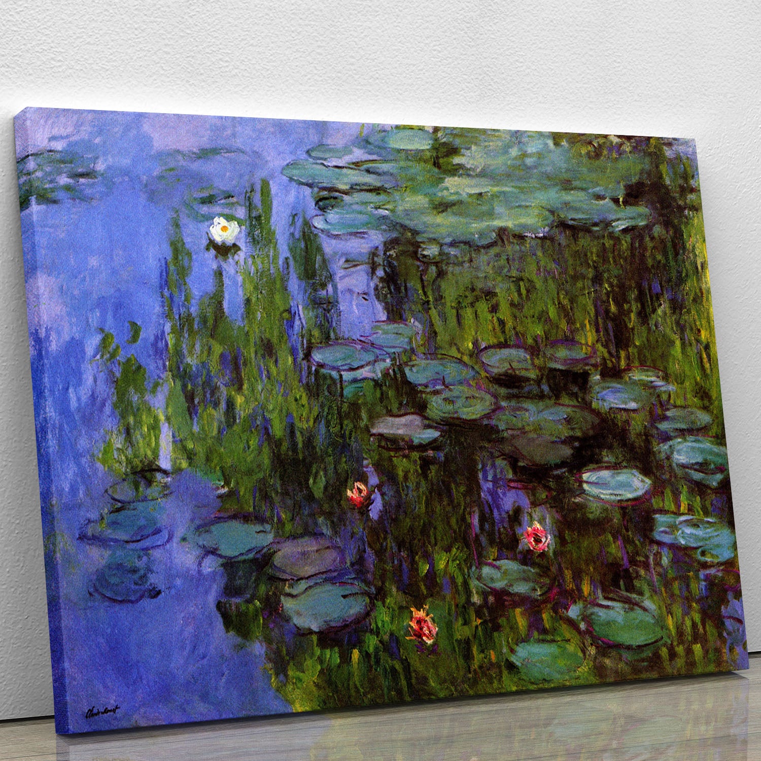 Sea roses by Monet Canvas Print or Poster - Canvas Art Rocks - 1